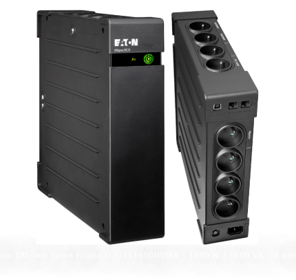 Onduleur Eaton Off-line Ellipse ECO EL1600USBFR - 1000 W / 1600 VA - 8 prises FR